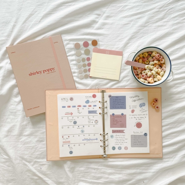 Sổ còng A5 6 lỗ - Shirley Poppy