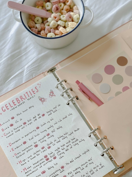 Sổ còng A5 6 lỗ - Shirley Poppy