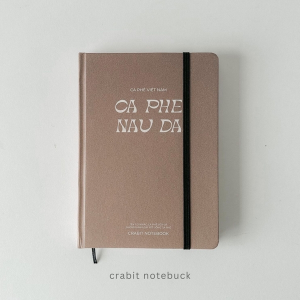 Sổ grid A5 130gsm - Nâu đá