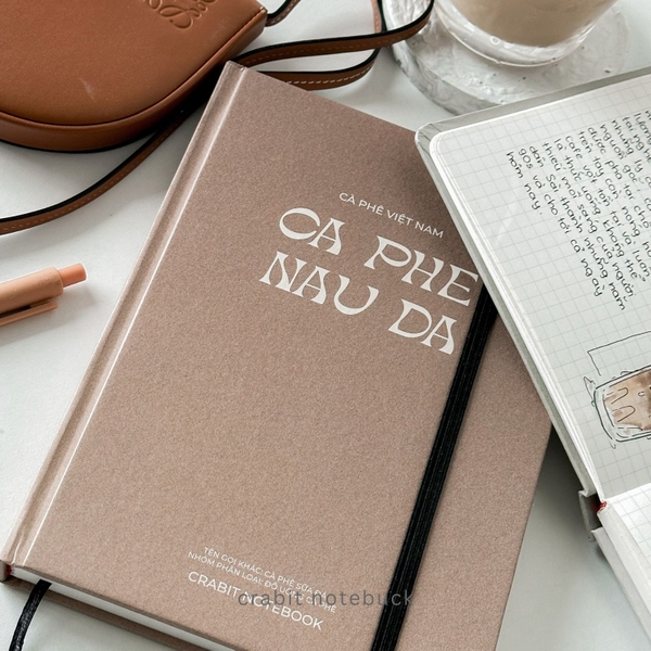 Sổ grid A5 130gsm - Nâu đá