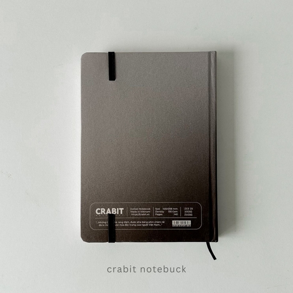 Sổ dot A5 130gsm - Đen đá