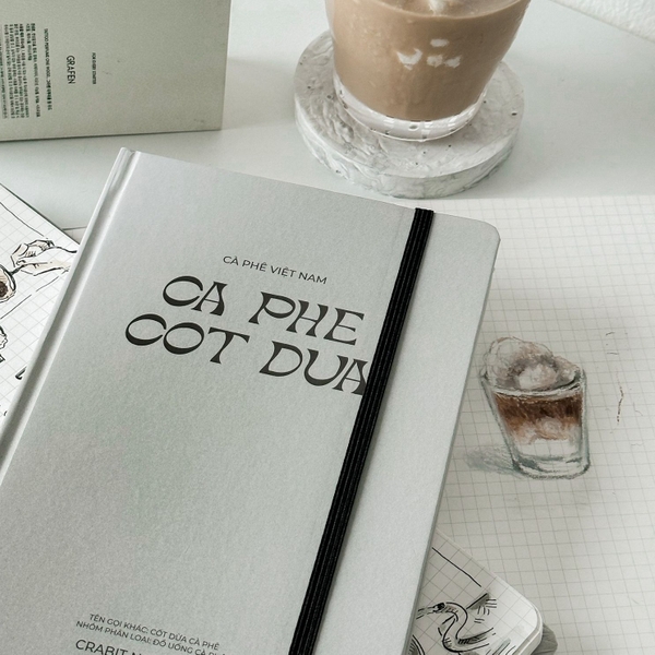 Sổ grid A5 130gsm - Cà phê Cốt dừa