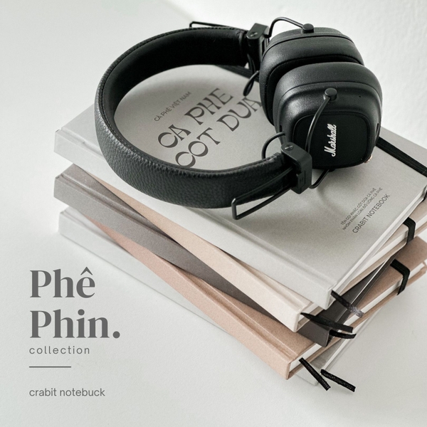 Sổ grid A5 130gsm - Nâu đá