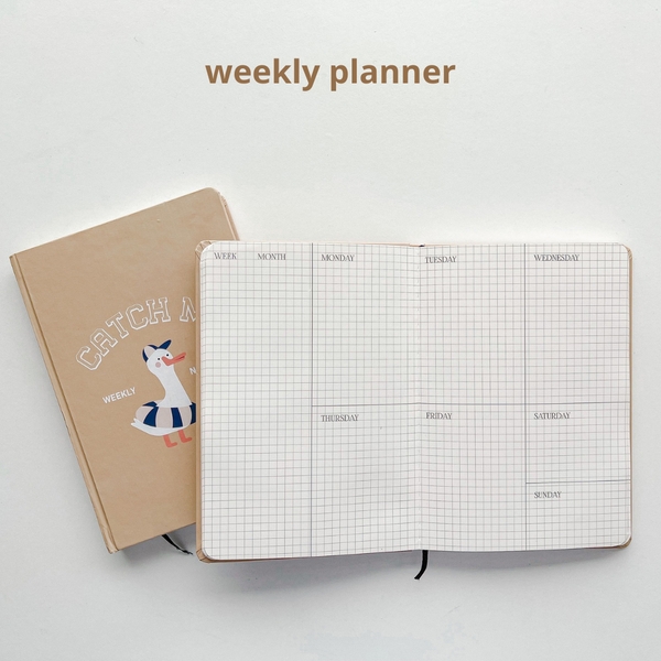 Sổ kế hoạch tuần weekly planner 130gsm - Crabit x Kuchi - Great like Goose