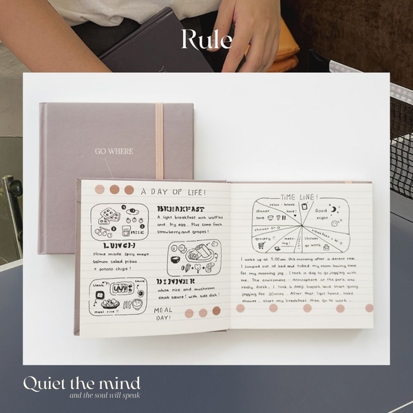 Sổ khổ vuông - Combo 6 cuốn Quiet the Mind