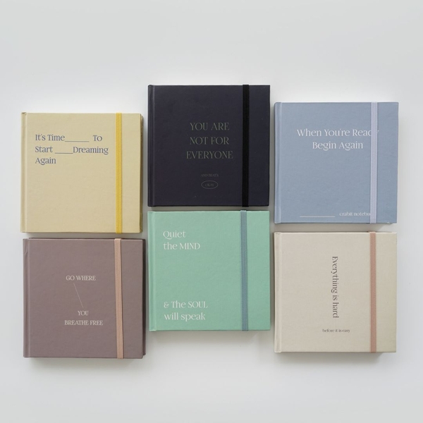 Sổ khổ vuông - Combo 6 cuốn Quiet the Mind