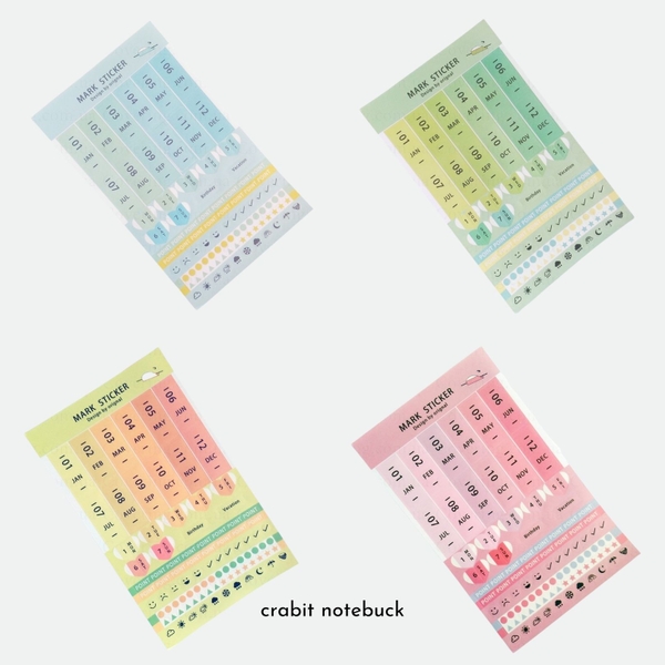 Sticker Lên kế hoạch - Mark sticker Set