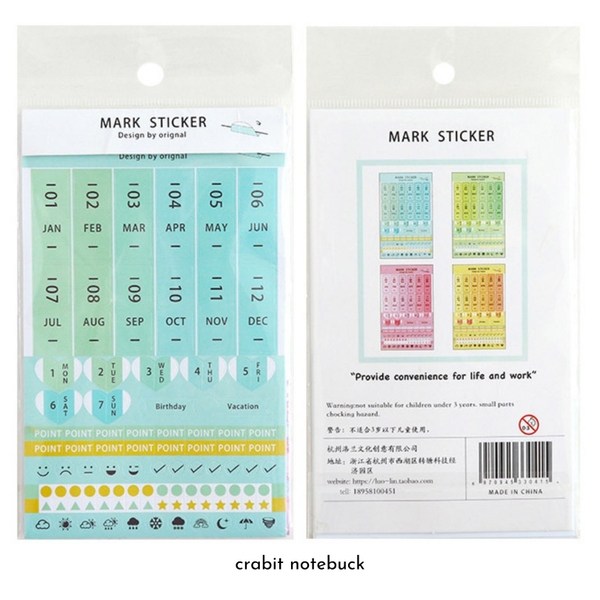 Sticker Lên kế hoạch - Mark sticker Set