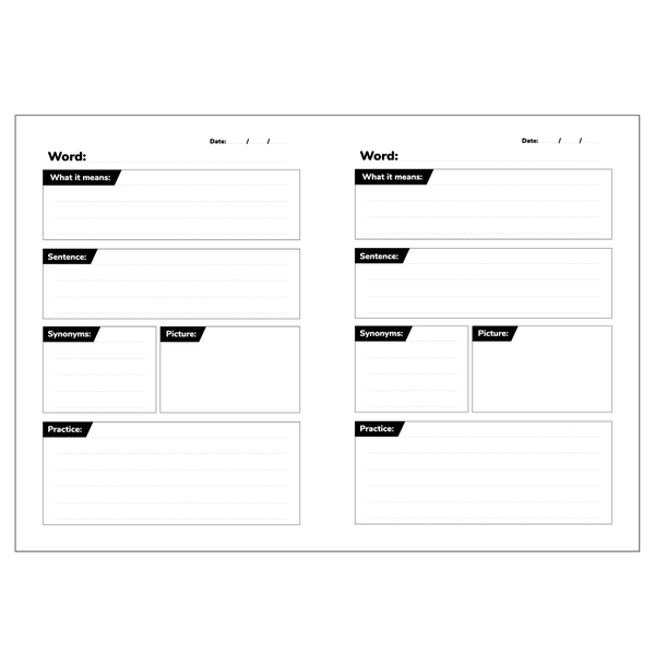 Combo 5 vở học từ mới - Ngựa Vằn