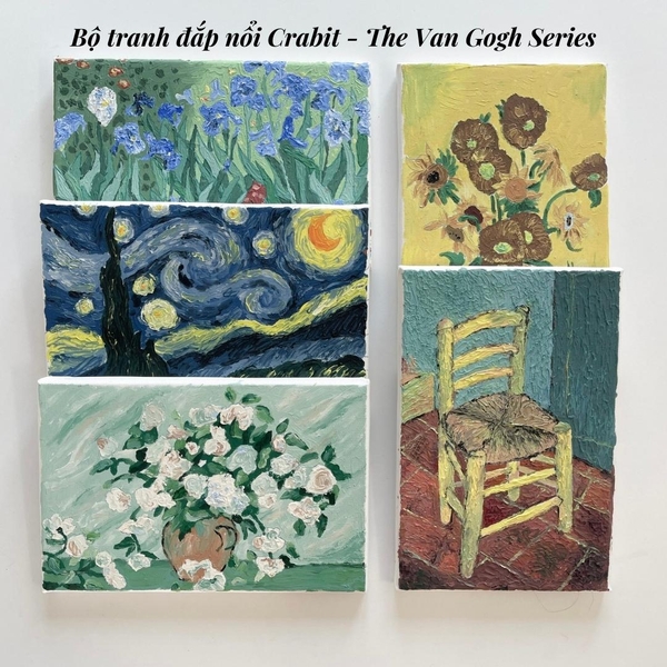 Tranh đắp nổi Crabit Artscape The Van Gogh Series - Sunflowers