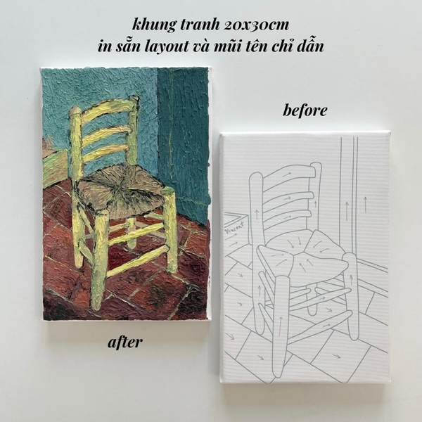 Tranh đắp nổi Crabit Artscape The Van Gogh Series - Vangogh's Chair