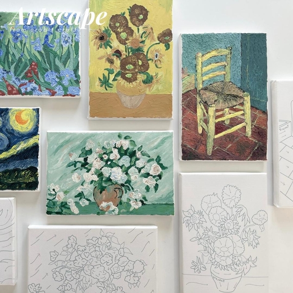 Tranh đắp nổi Crabit Artscape The Van Gogh Series - Vangogh's Chair