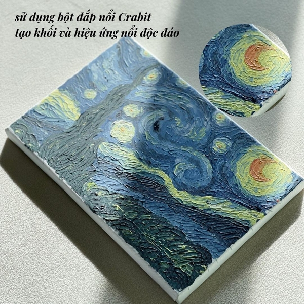 Tranh đắp nổi Crabit Artscape The Van Gogh Series - Starry Night