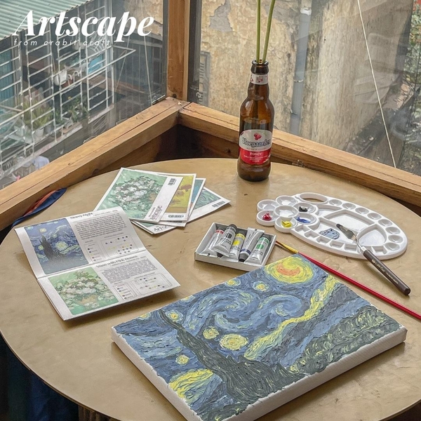 Tranh đắp nổi Crabit Artscape The Van Gogh Series - Starry Night