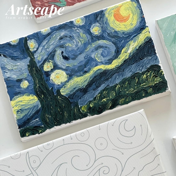 Tranh đắp nổi Crabit Artscape The Van Gogh Series - Starry Night