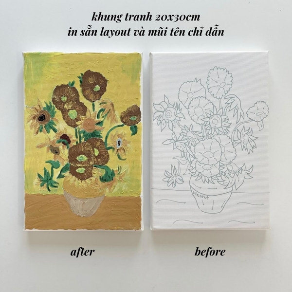 Tranh đắp nổi Crabit Artscape The Van Gogh Series - Sunflowers