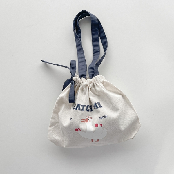 Túi vải canvas có dây rút hình ngỗng - Crabit x Kuchi - Great like Goose