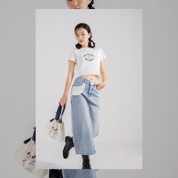 Túi vải canvas có dây rút hình ngỗng - Crabit x Kuchi - Great like Goose