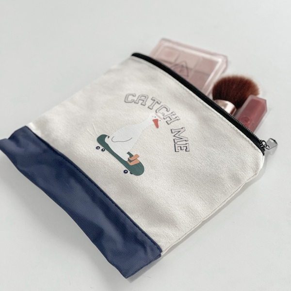 Túi bút canvas Crabit x Kuchi - Great like Goose