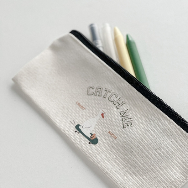 Túi bút canvas Crabit x Kuchi - Great like Goose