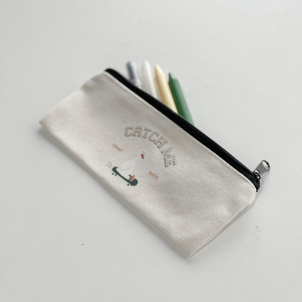 Túi bút canvas Crabit x Kuchi - Great like Goose