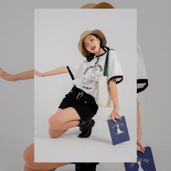 Túi vải canvas có dây rút hình ngỗng - Crabit x Kuchi - Great like Goose