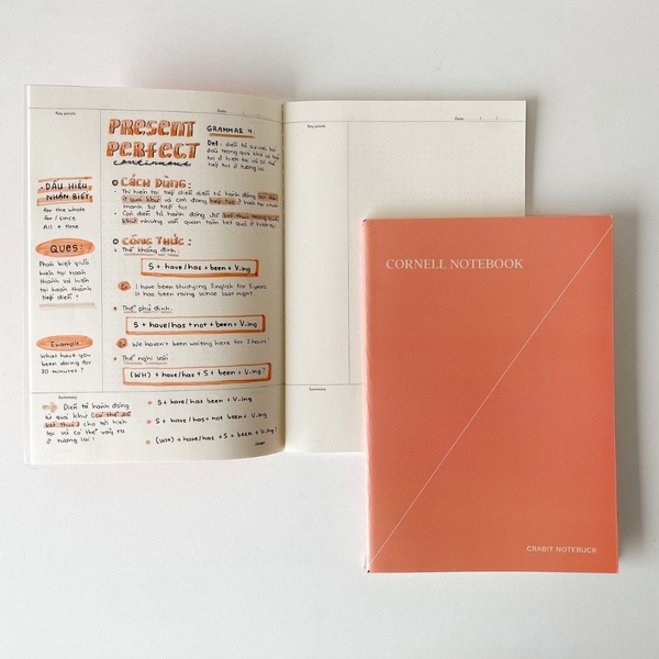 Vở cornell may gáy 80 trang 100gsm - Dot hồng