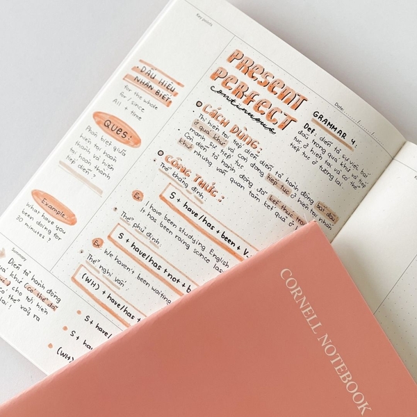 Vở cornell may gáy 80 trang 100gsm - Dot hồng