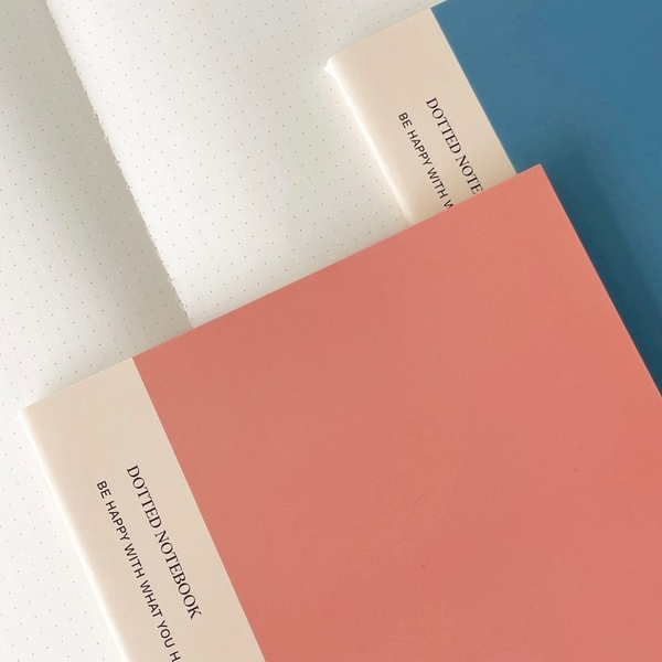 Vở dotted 80 trang may gáy 100gsm - Hồng