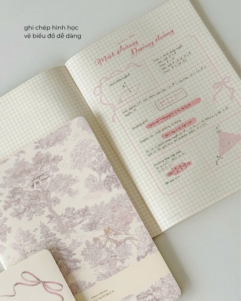 Combo 3 Vở grid caro 80gsm 100 trang The Reverie Diary