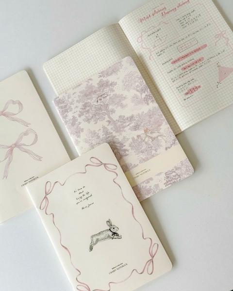 Combo 3 Vở grid caro 80gsm 100 trang The Reverie Diary