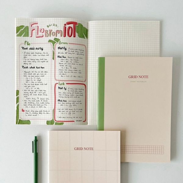 Combo 2 vở grid may gáy 80 trang