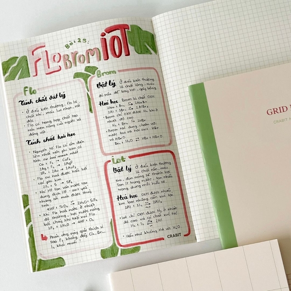 Combo 2 vở grid may gáy 80 trang