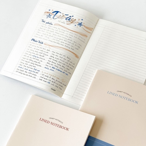 Vở kẻ ngang may gáy 72 trang 100gsm - Xanh dương