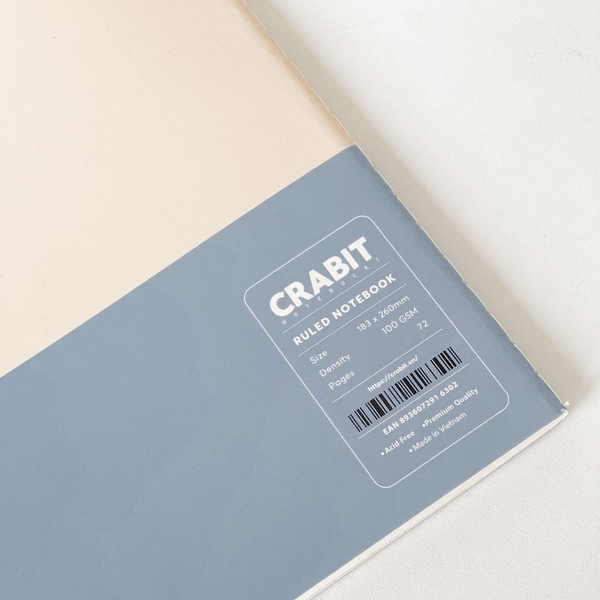 Vở kẻ ngang may gáy 72 trang 100gsm - Xanh dương