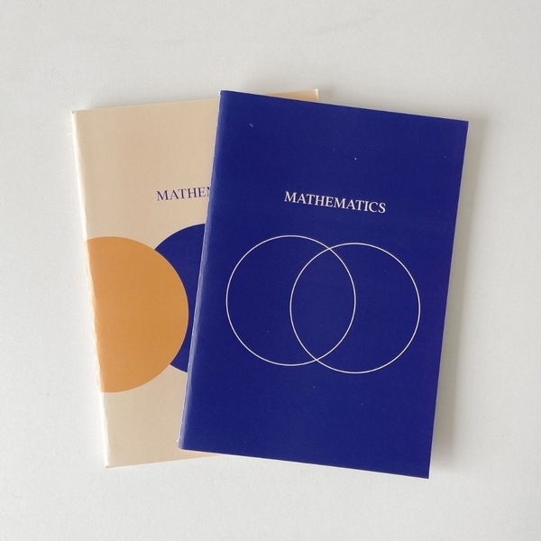 Vở toán mathematics 80 trang, layout chia 4 may gáy- Vàng