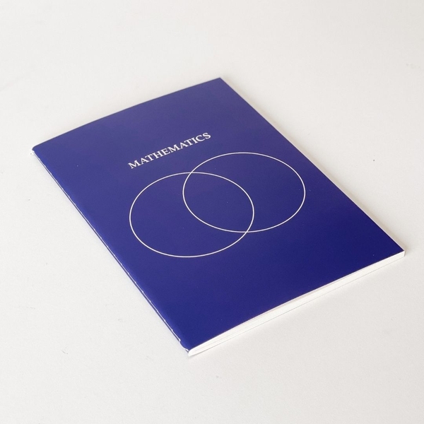 Vở toán mathematics 80 trang, layout chia 4 may gáy- Xanh dương