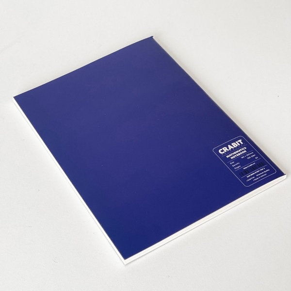 Vở toán mathematics 80 trang, layout chia 4 may gáy- Xanh dương