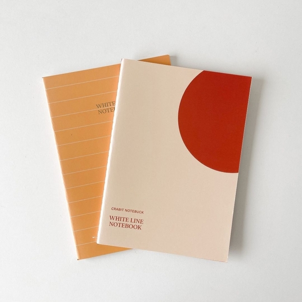 Vở white line may gáy 80 trang 100gsm - Cam