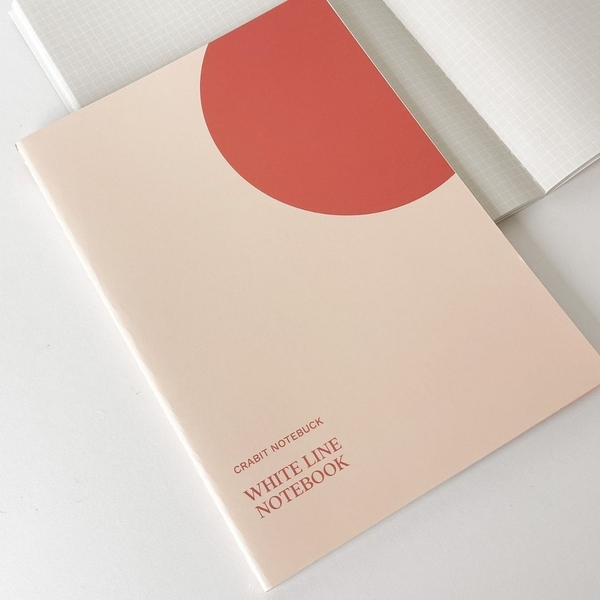 Vở white line may gáy 80 trang 100gsm - Vàng đỏ