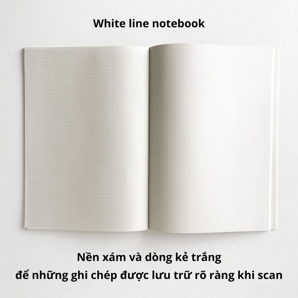Vở white line may gáy 80 trang 100gsm - Cam