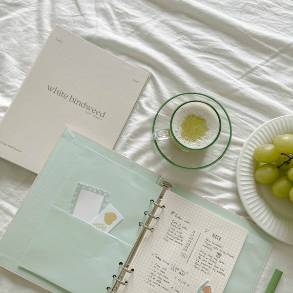 Sổ còng A5 6 lỗ - White Bindweed