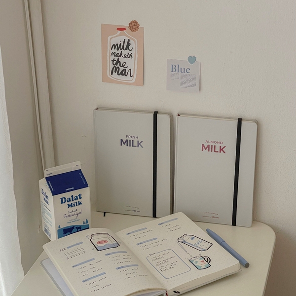 Sổ tay Dotgrid - Fresh Milk