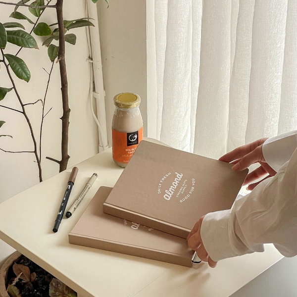 Sổ tay Grid - Almond