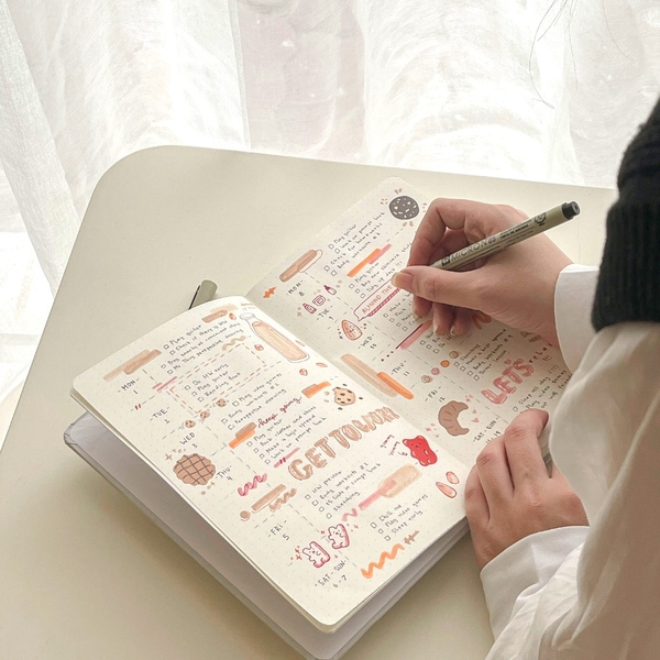 Sổ tay Dotgrid - Almond Milk