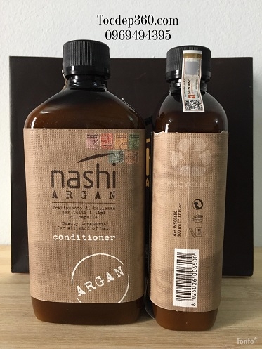 Cặp gội xả dưỡng phục hồi Nashi Argan 500ml(Tem code mới nhất)