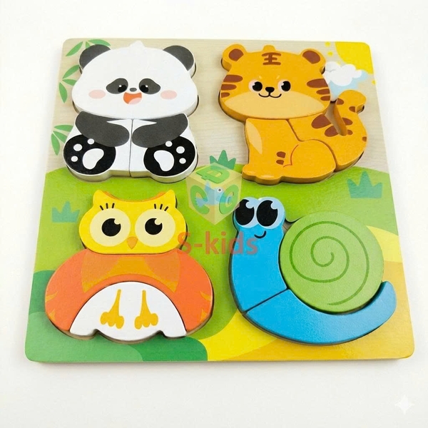 Bảng xếp hình nhiều chủ đề 18x18 cm