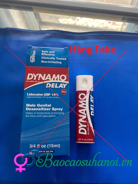 chai xịt dynamo fake