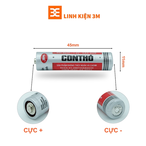 Pin Con Thỏ AAA-2 viên-Linh Kiện Điện Tử 3M| Chợ Trời HN.vn