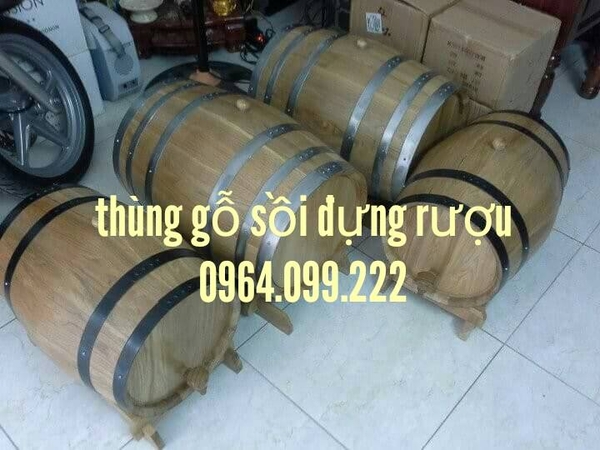 Thùng Gỗ Sồi Đựng Rượu 100L